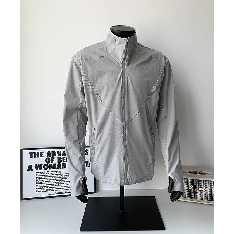 网眼速干薄款防晒衣外套男款户外运动休闲潮牌防晒服冲锋衣夹克夏