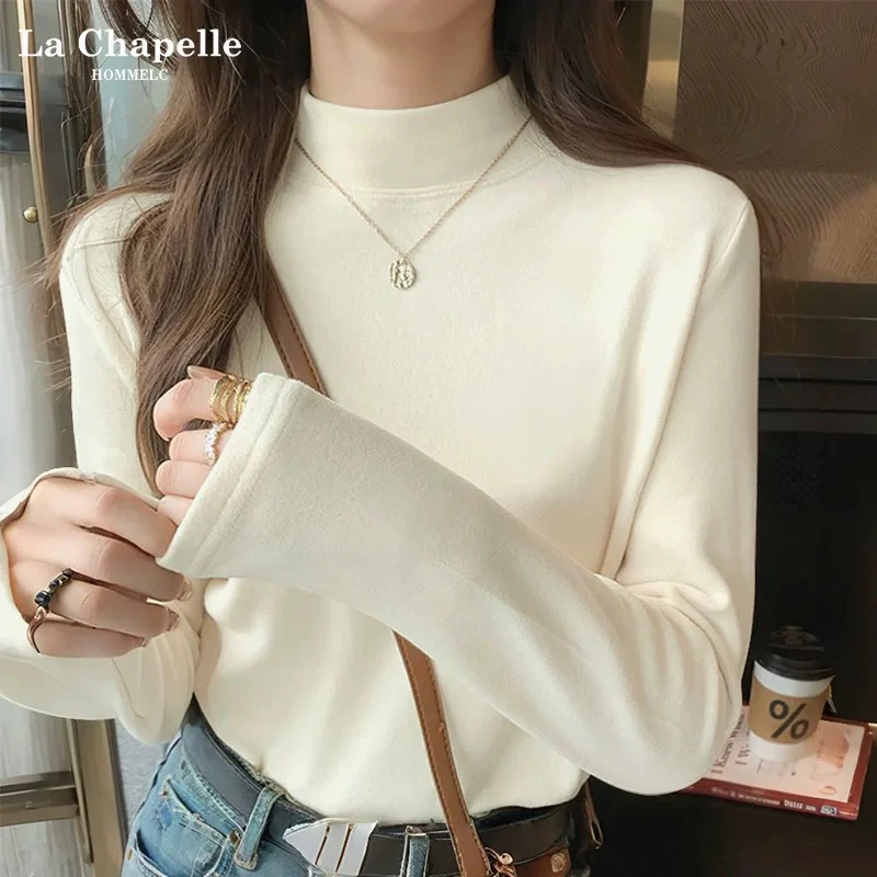 秋冬保暖加绒瑜珈打底衫