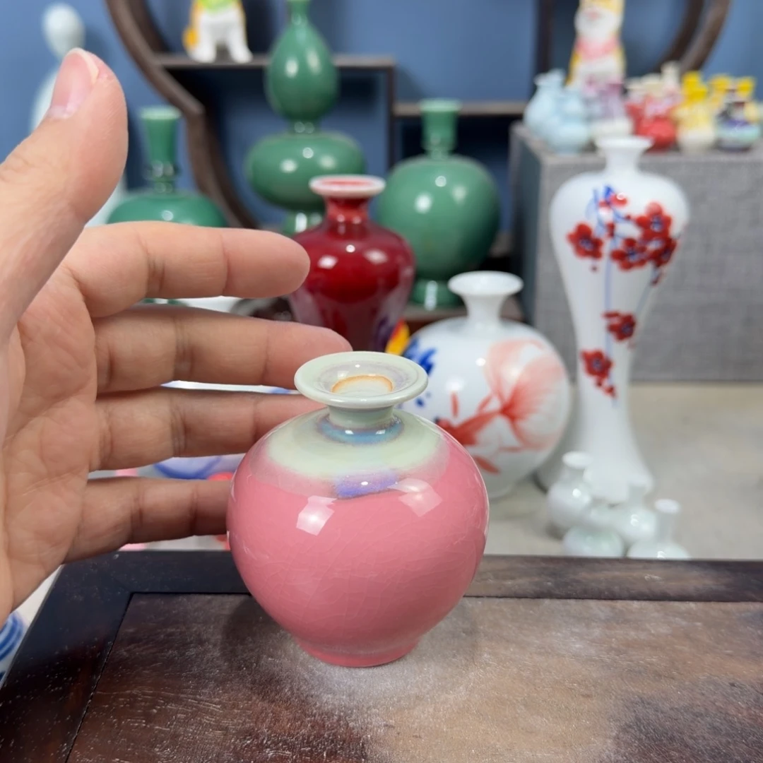 陶瓷手工小花器摆件