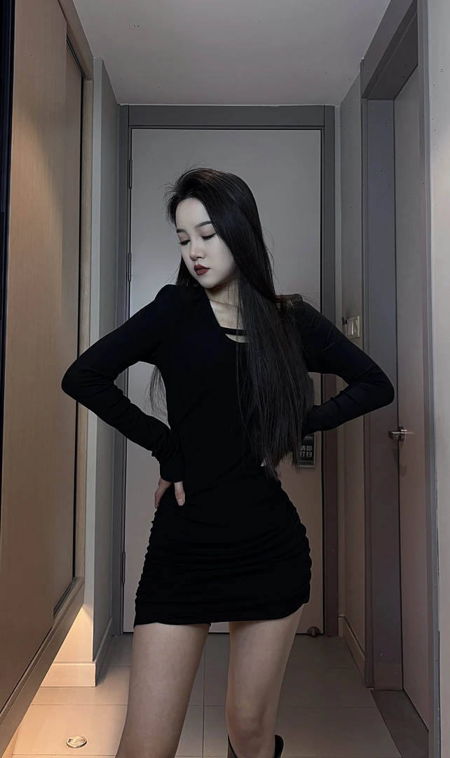 【大敏自留】春季新款纯欲风性感显瘦御姐打底内搭裙8869