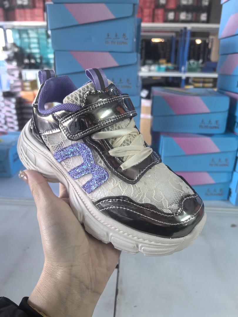 儿童运动鞋女童2025新款春秋老爹鞋网面透气休闲鞋学生鞋09