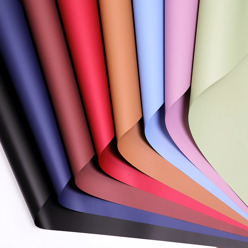 加厚防水卡利斯托纯色纸鲜花包装纸免裁剪单色欧雅纸花束包花花纸