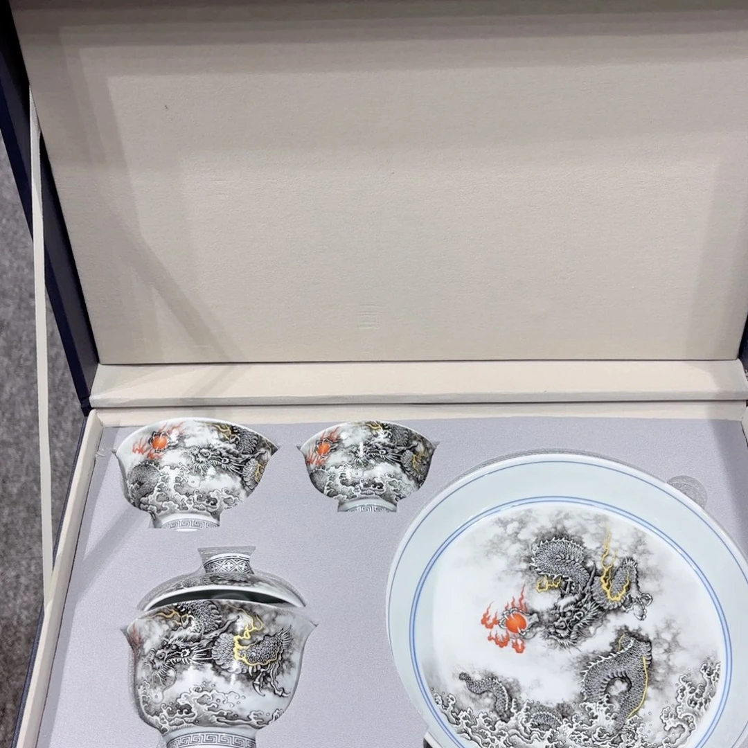 盖碗景德镇高温茶具