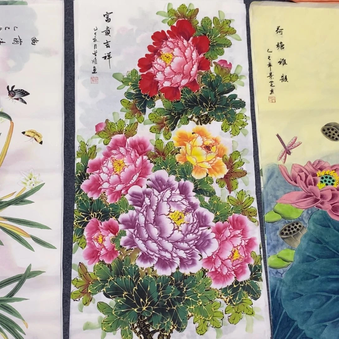 国画尺寸100✖️50三尺手绘画