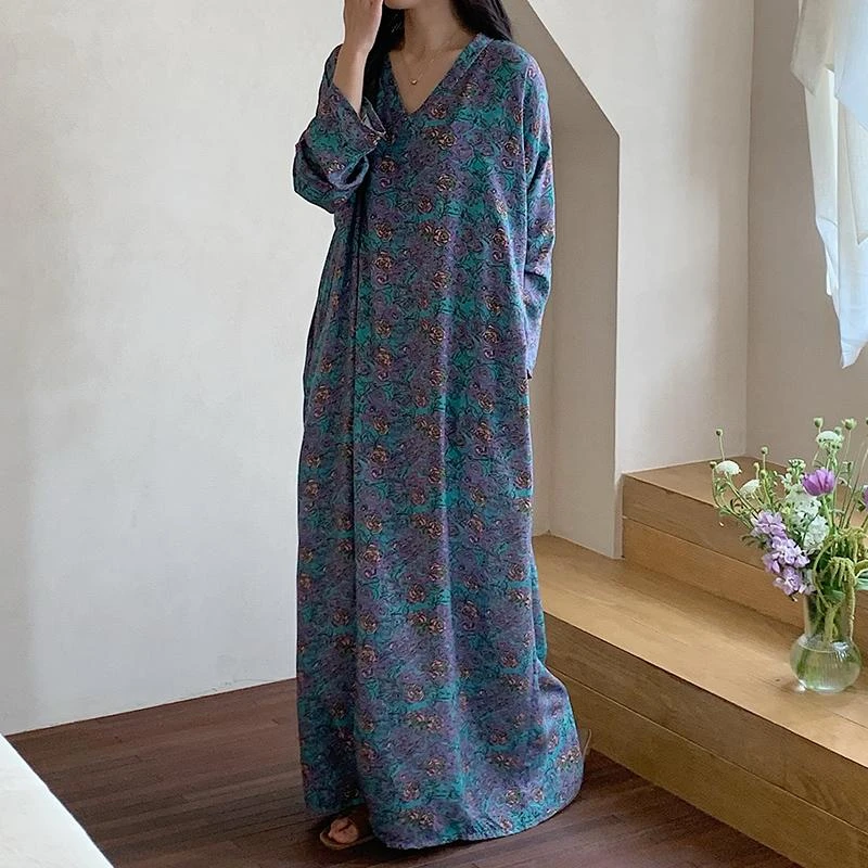 【维多利亚专柜奢品】绵绸睡裙女春夏季法式度假沙滩长裙拖地裙套