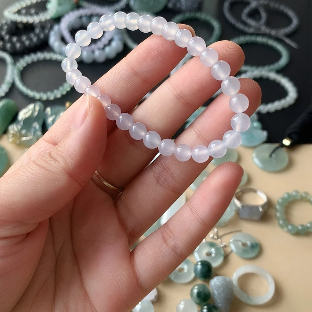 翡翠未镶嵌颈饰手串