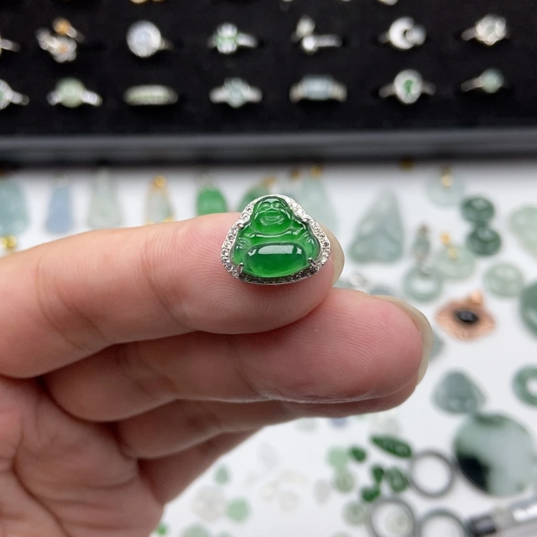 翡翠银S925镶嵌颈饰