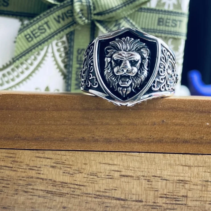 925银戒指 拜合提亚尔银戒指霸气风格