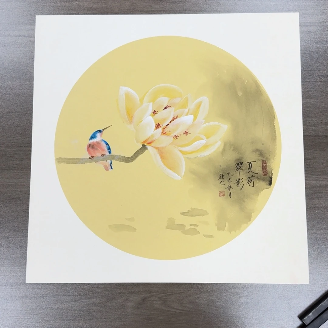 国画国画作品山水花鸟
