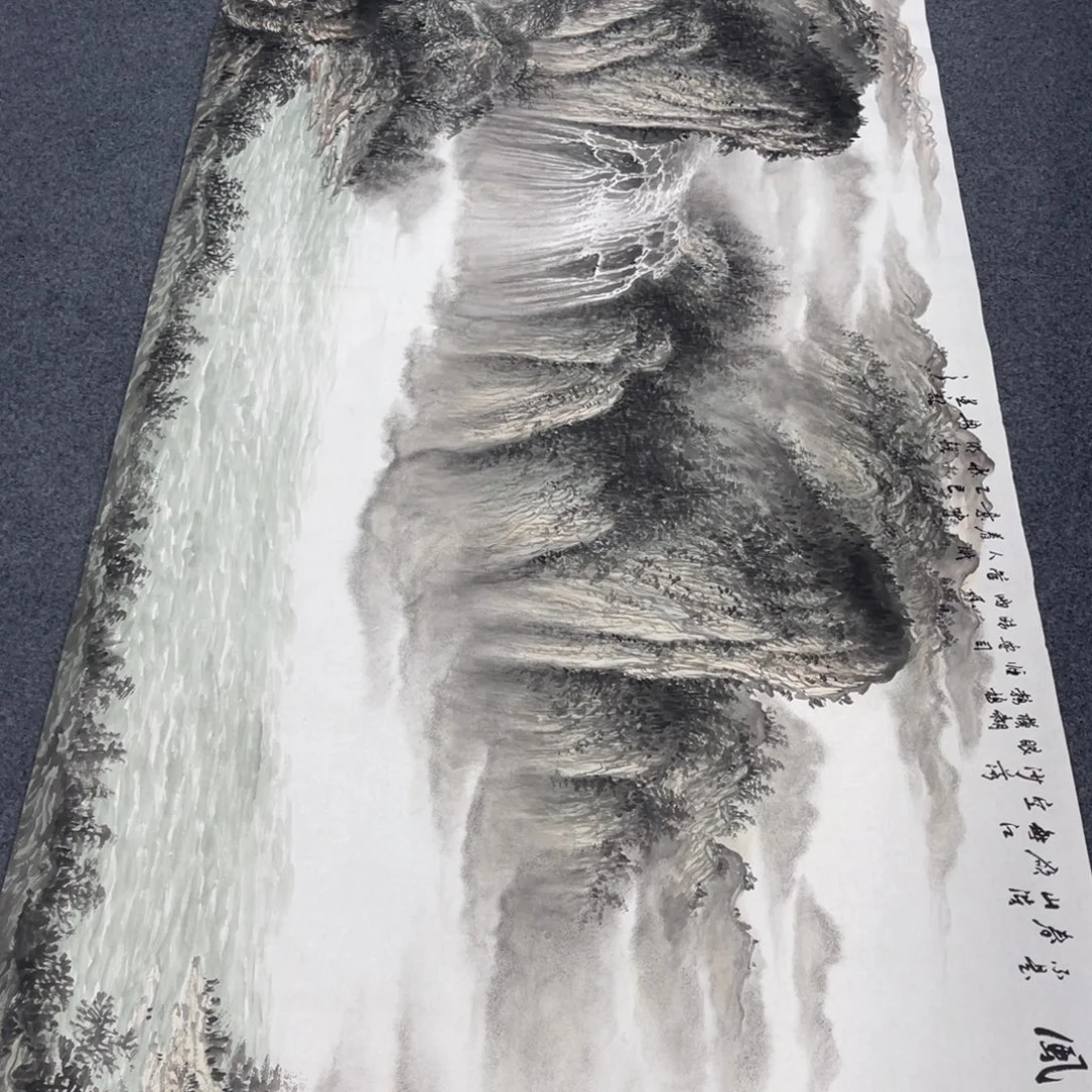 认***待国画纯手绘作品图
