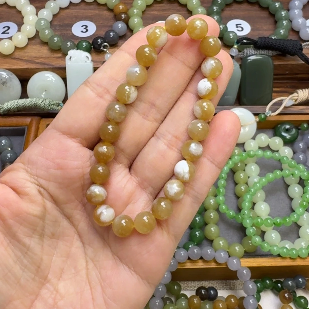 和田玉未镶嵌手链