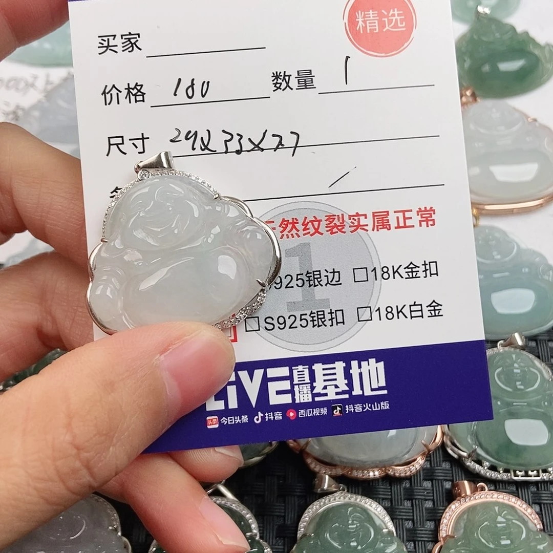 翡翠银S925镶嵌颈饰