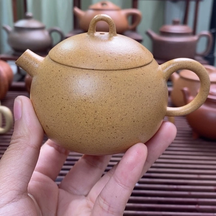 茶壶紫砂黄金段炮嘴西施