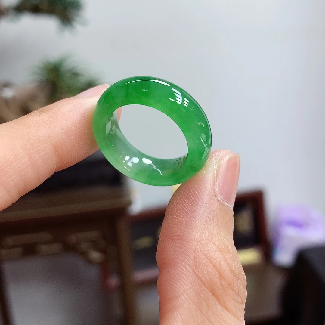 未镶嵌戒指翡翠13-14号