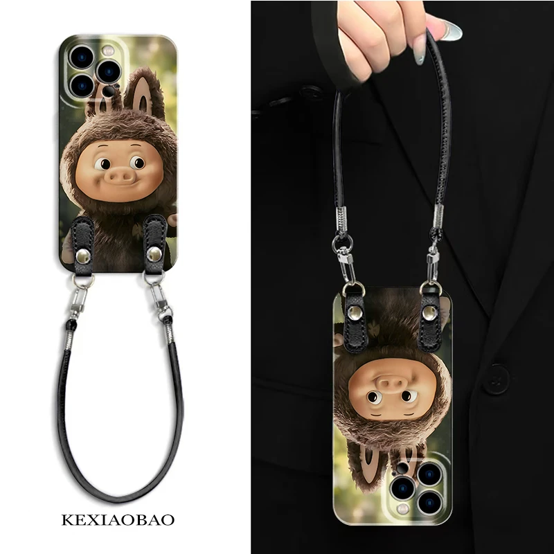 可爱拉猪猪适用苹果16promax个性14pro卡通13小米华为/菲林手机壳