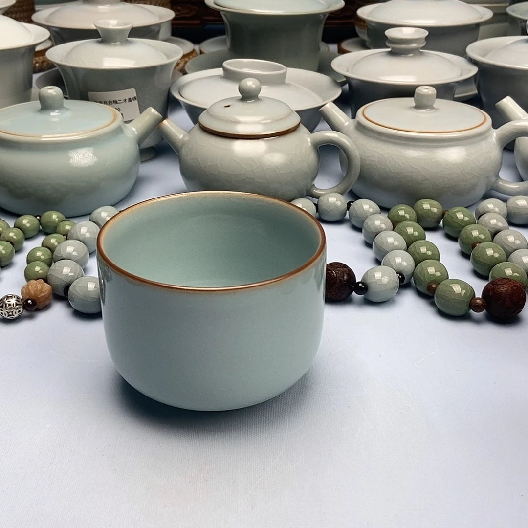 杯天青罗汗杯原矿原釉原产地