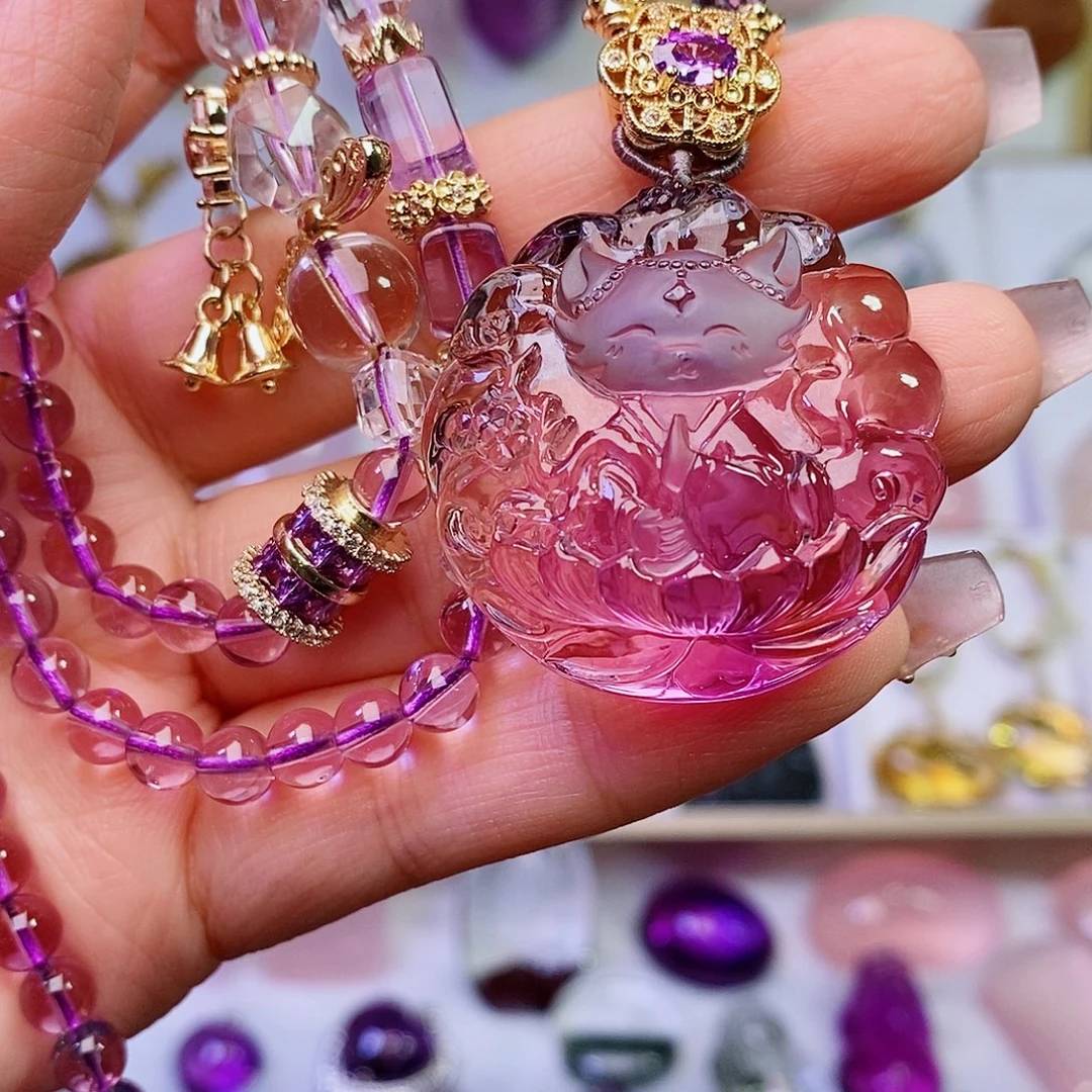 水晶钛钢吊坠(赠链)