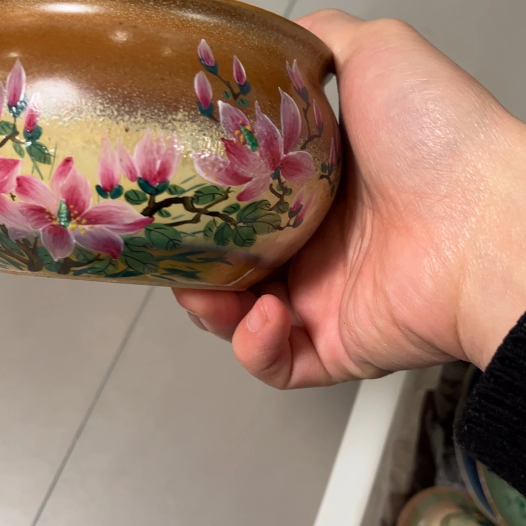 柴烧手工手绘陶瓷