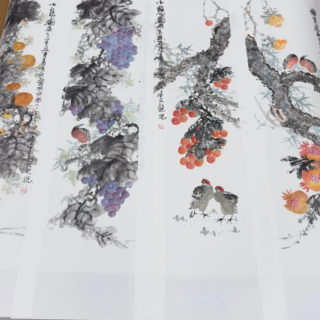 国画国画作品山水花鸟