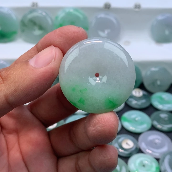 颈饰未镶嵌翡翠缅甸天然A货翡翠36.3-7.0