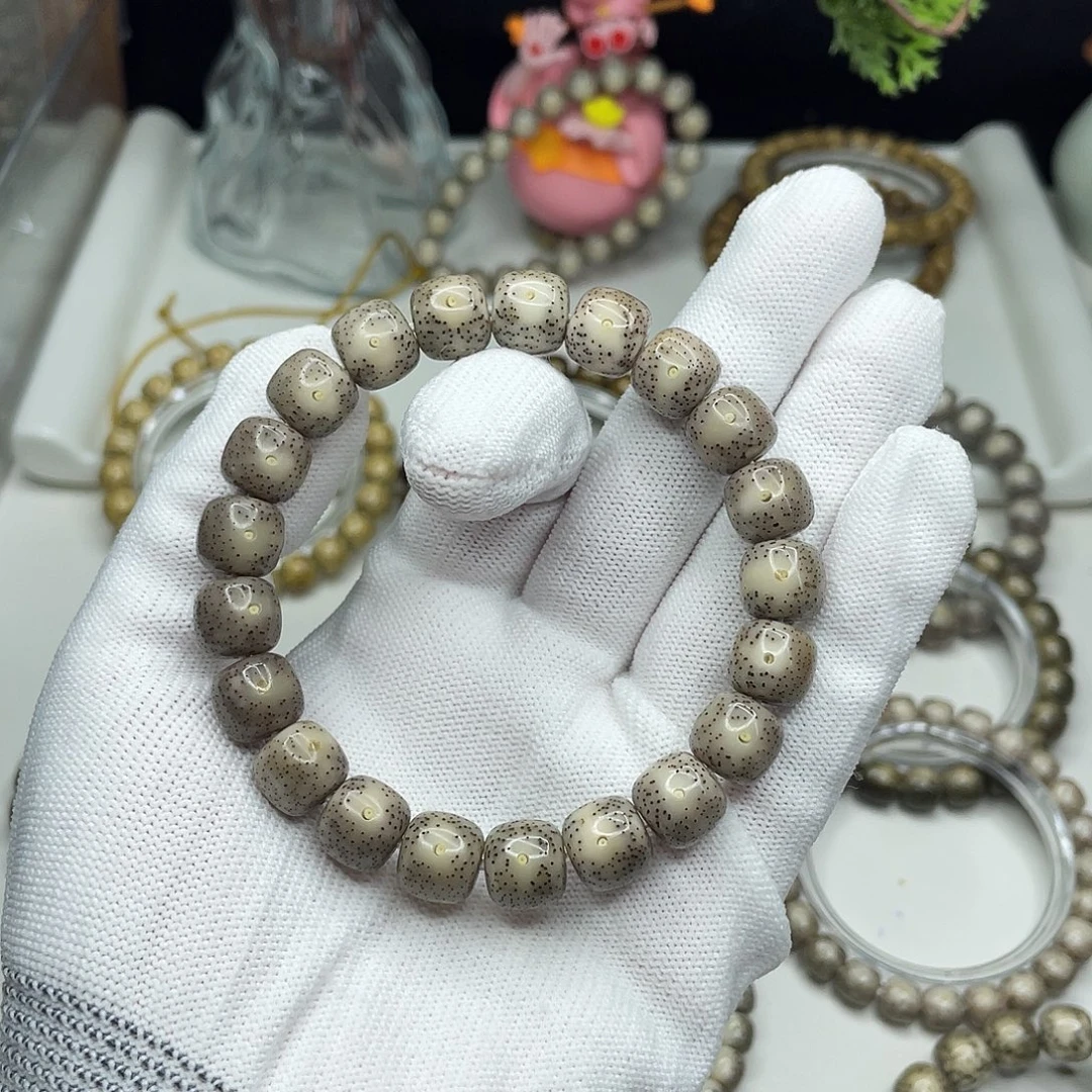泽***8星月菩提手串11mm 灰冰月朗星稀