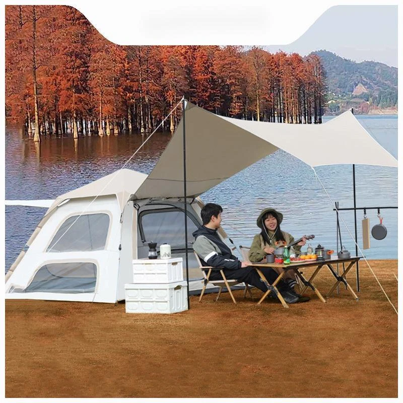 帐篷 户外露营天幕一体式二合一全自动速开防雨水便携式厂家批发