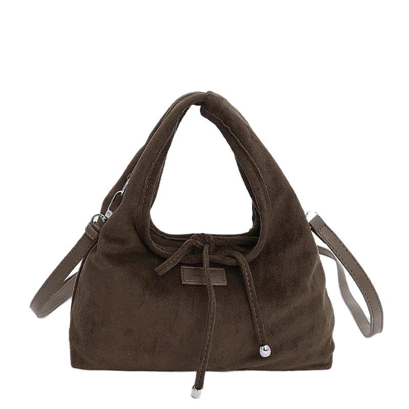 Scarlet Wong手提包简约韩系休闲柔软蝴蝶结托特女包