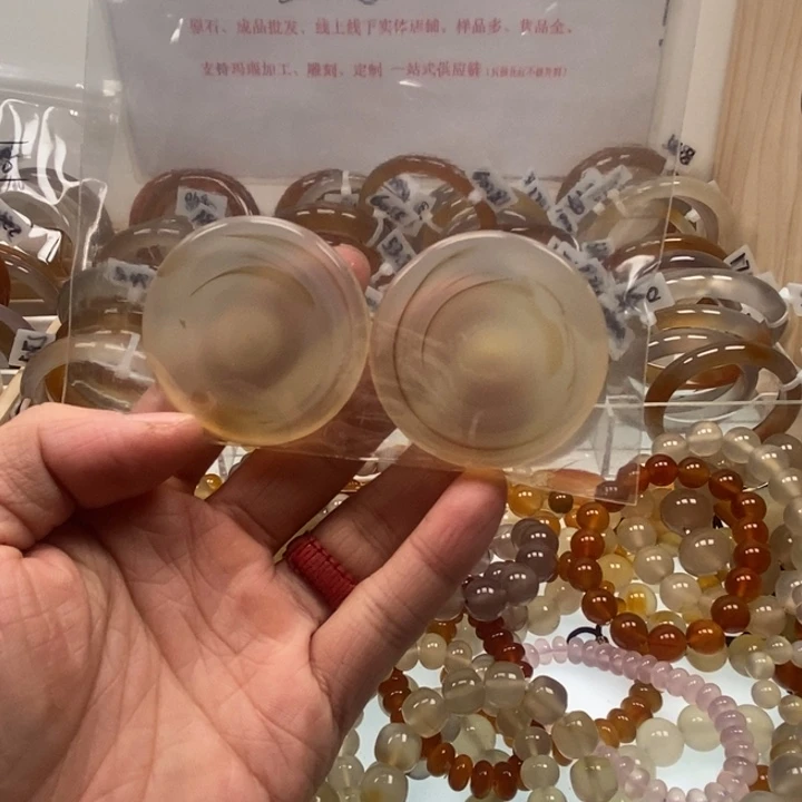 @***两玛瑙/玉髓未镶嵌戒指