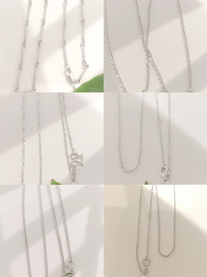 铂金PT950素颈链简约百搭