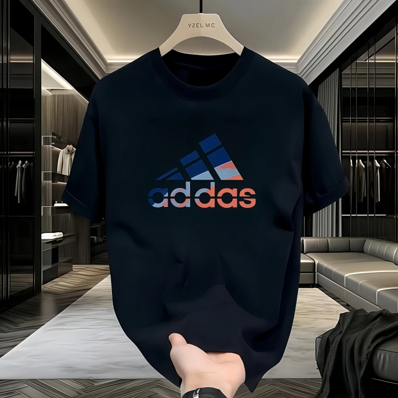 一折专区丨奥莱正品丨  纯棉短袖T恤男2025新款宽松大码薄款潮牌