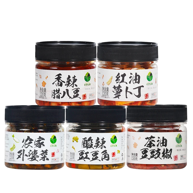 田野故事酸豆角外婆菜萝卜丁农家下饭菜酸辣爽口湖南特色拌饭拌面