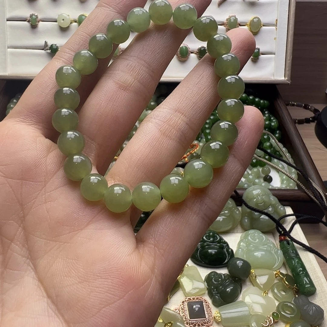 和田玉未镶嵌手链