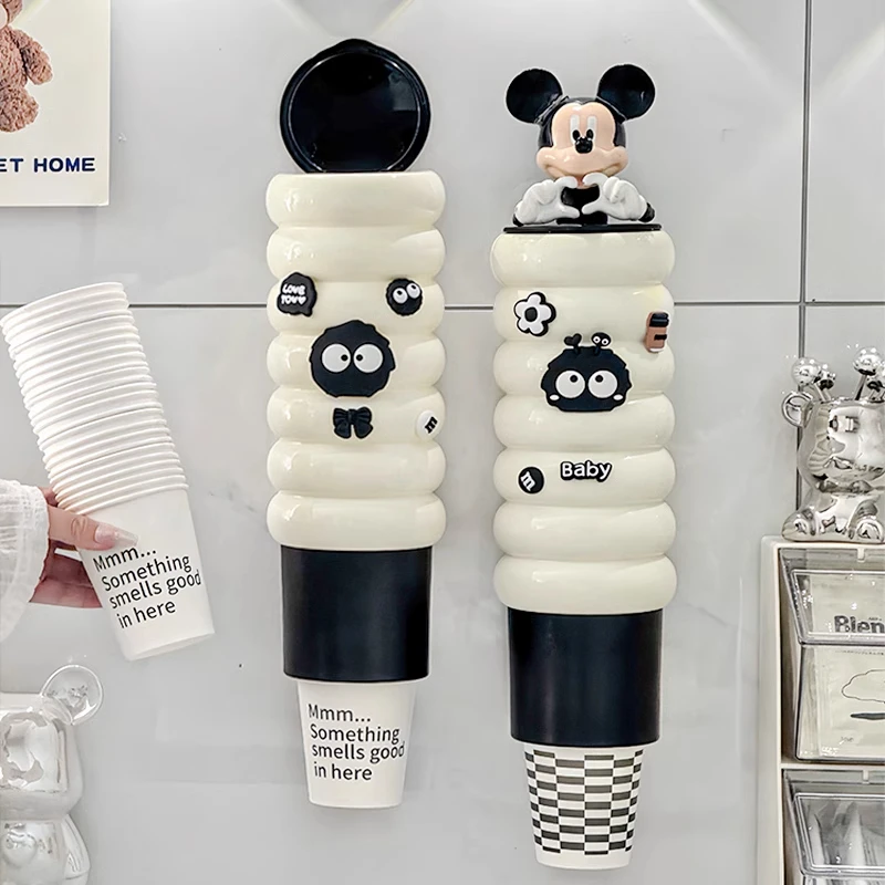 俏洁一次性杯子取杯器壁挂水杯架子置物架家用收纳架免打孔纸杯架