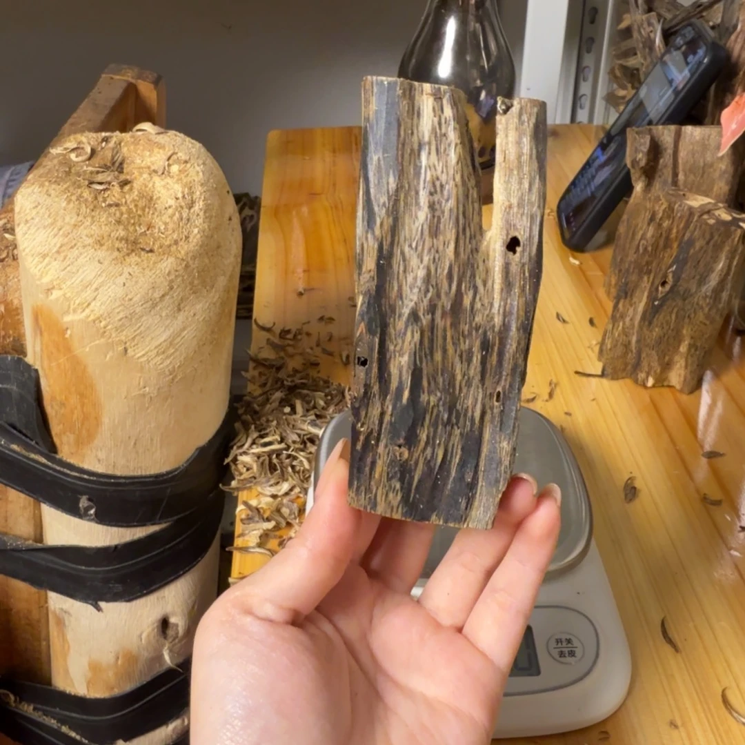 沉香绿奇虫漏香66克