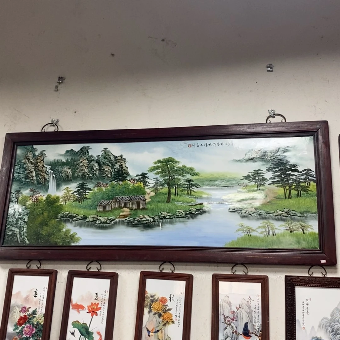 瓷片185*73 景德镇瓷板画柴窑烧制