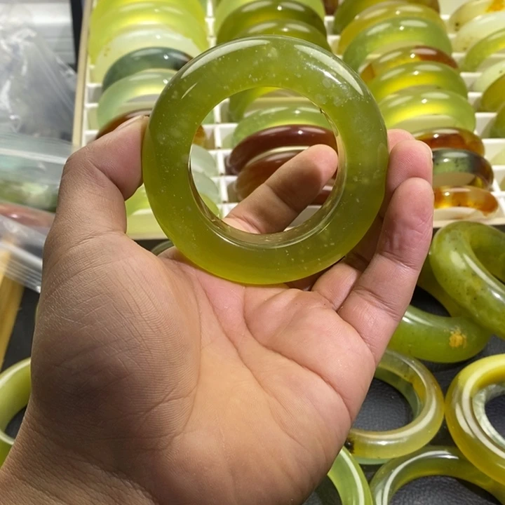 蛇纹石玉合金手镯50