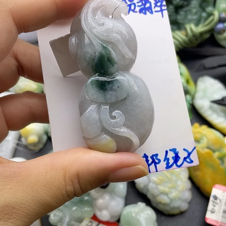 颈饰未镶嵌翡翠天然翡翠