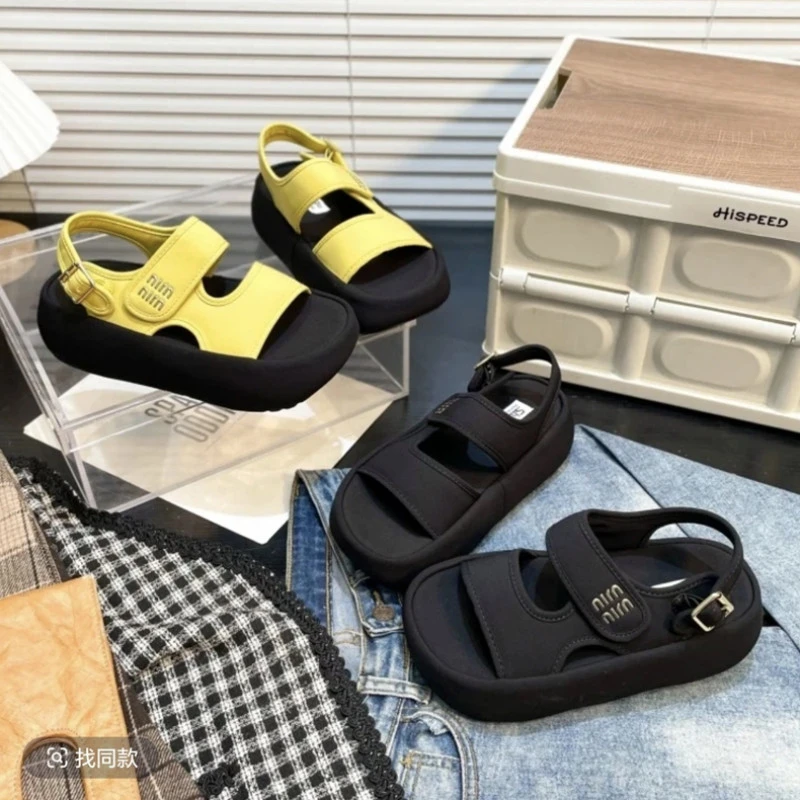 LZ爆款厚底果冻凉鞋女夏外穿2025新款时尚休闲高级感配裙子凉拖