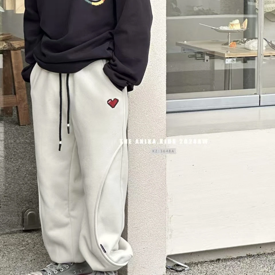 3648儿童加绒卫裤