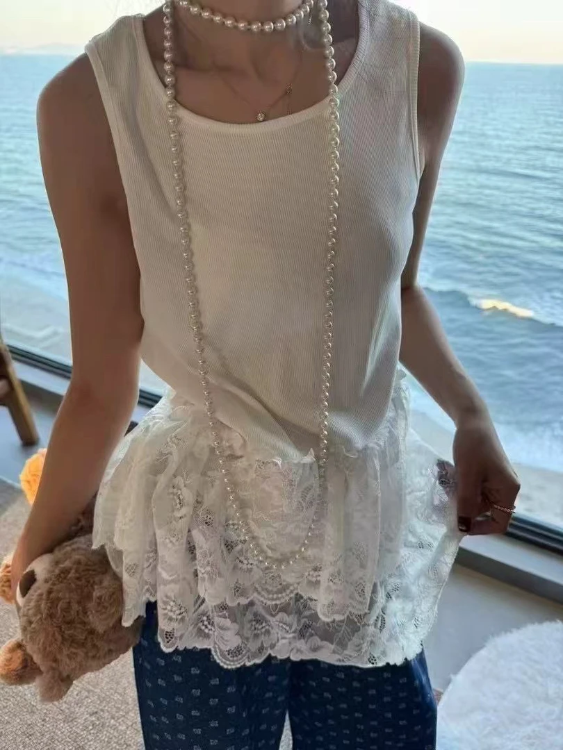 918拼接款简约背心裙