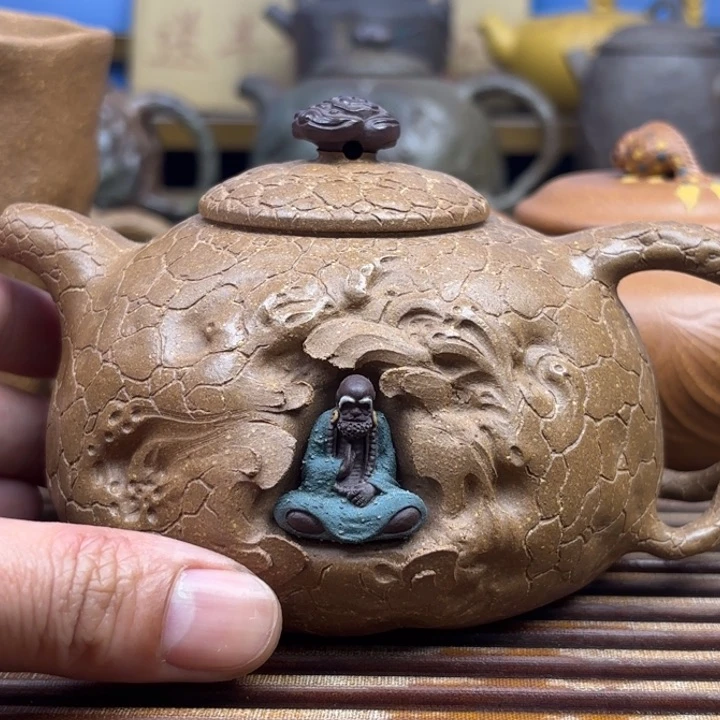 茶壶紫砂达摩供春原矿老段泥