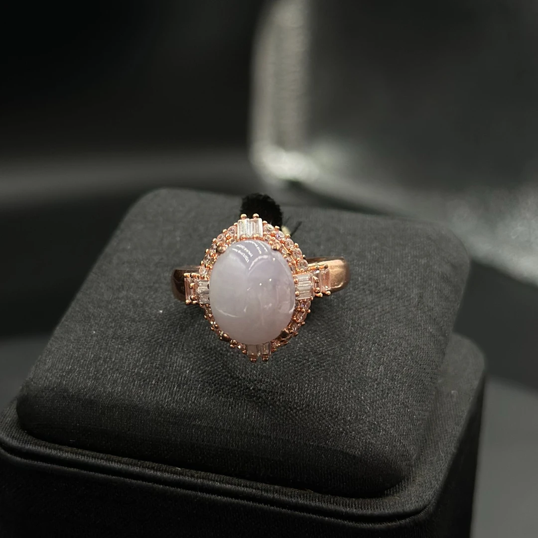 天然缅甸A货翡翠戒指