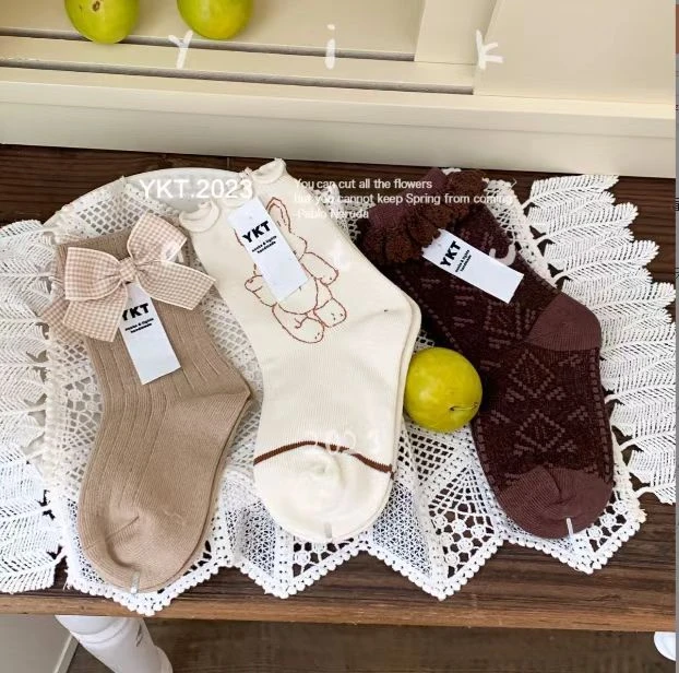 【YIKATU】儿童秋冬针织棉袜合