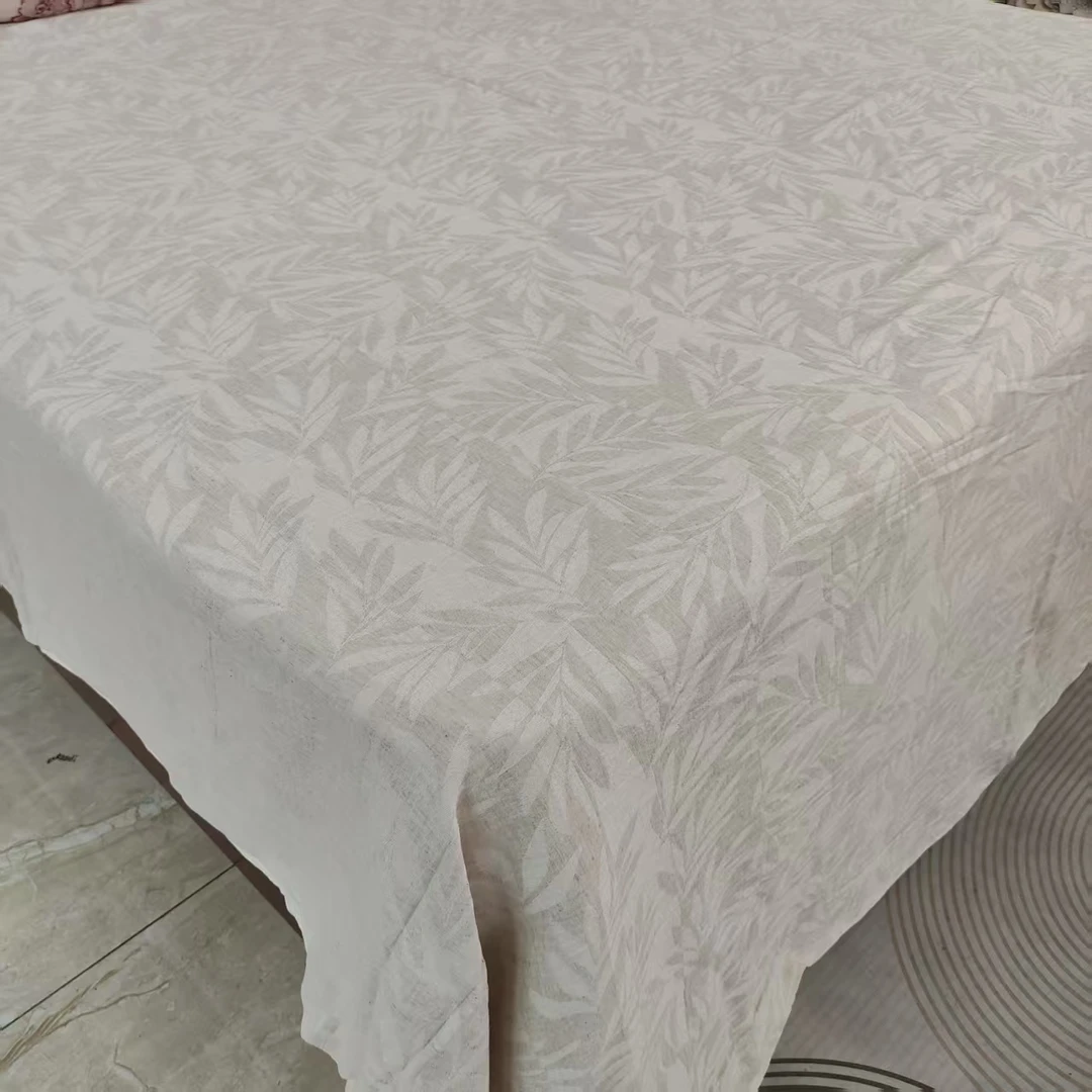 【稳德-叶凡直角】棉麻四件套手工简约灰色纯色日式欧式素色