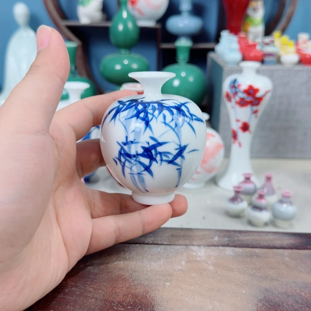陶瓷手工小花器摆件