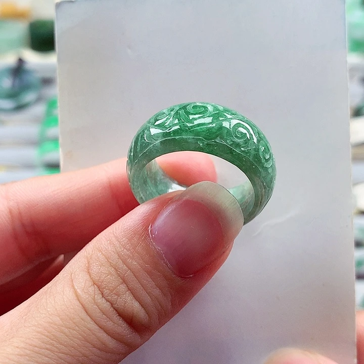 翡翠戒指未镶嵌22号圈
