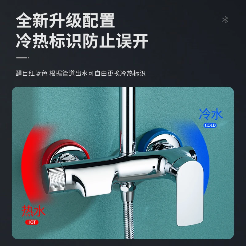 分体式花洒装饰盖塑料加高淋浴阀遮挡6分花洒加厚缝隙美化遮丑盖