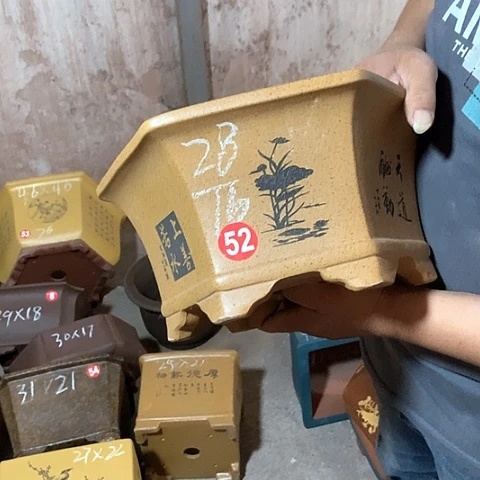 紫砂花盆手工制作
