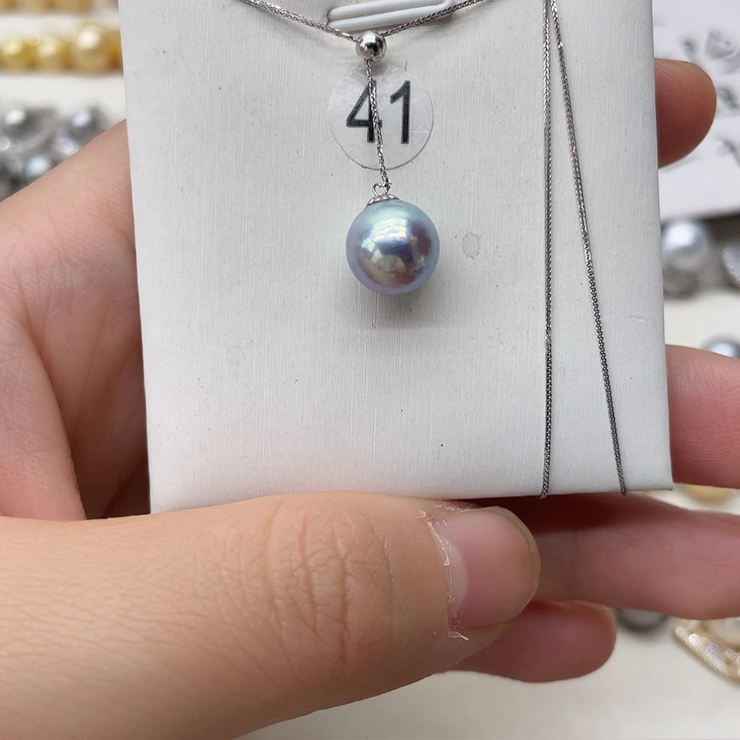 海水珍珠18K金镶嵌项链