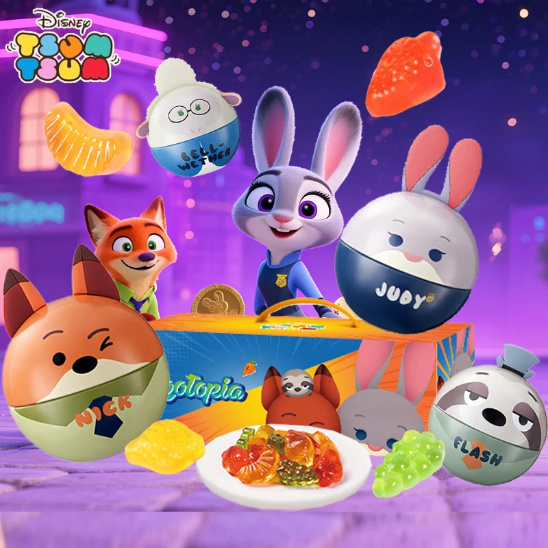 迪士尼疯狂动物城维C软糖尼克朱迪圣诞节儿童礼物盲盒送女友闺蜜